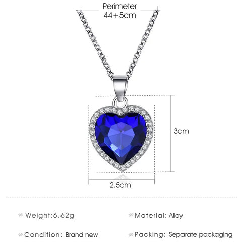 Beautiful Heart Pendant Necklace